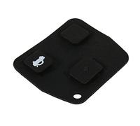 Eminchu 3 Button Remote Auto Car Key Fob Case Shell Rubber Pad Replacement for Avensis, Black
