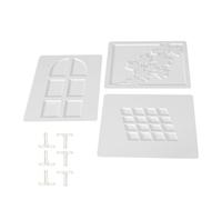 Eminchu 3 Pcs Photography Background Boards, Light and Shadow Boards, Hollow Art Pattern Backdrops with PVC Material, Ideal for Food, Jewelry & Makeup Photography, 48x38cm (Style 3)