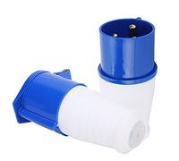 Eminchu 3-Pin Single-Phase Industrial Power Plug Set with ABS Cover and Brass Rod Guide for Power Plants and Railways