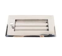 Eminchu 316 Stainless Steel Louvered Vent, 11.81x5.91in Adjustable Rectangular Air Grill Cover, Mirror Polished Surface Vent with Adjustable Design, Ideal for Boats Yachts RVs Marine