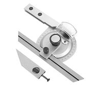 Eminchu 360 Degree Protractor Steel Angle Finder Bevel Protractor with Magnifying Glass Engraved Scale for Internal External Measurement