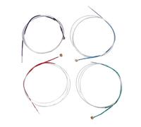 Eminchu 4 Pcs Replacement Viola Strings Set with Clear Warm Tones for 4/ Viola Players Made of Durable Metal