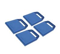 Eminchu 4 Pcs RV Stabilizing Jack Pad, Interlocking Leveling Pad, Leveling Support with Handle, Ideal for RV Support on Vulnerable Surfaces, 6.5x6.5inch