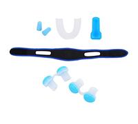 Eminchu 4Pcs Anti Snoring Device Set with Silicone Earplugs Teeth Guard and Strap for Better Sleep Relief