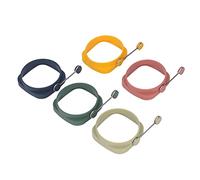 Eminchu 5 PCS Handle Egg Frying Rings, Food Grade Silicone Omelet Mold with Heat Insulation Handle, Ideal for Non Stick Pancake, Egg Cooking & Breakfast