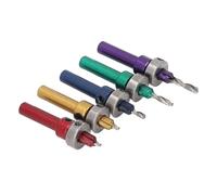 Eminchu 5Pcs Countersink Drill Bit Set for Wood Accurate Drilling with Depth Stop for Woodworking Alloy Steel