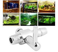 Eminchu 5Pcs Stainless Steel Air Tube Distributor Valves for Fish Tank Aquarium, Durable Oxygen Pump Control Valves, Easy Air Adjustment, Single-Head Threaded Design