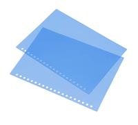 Eminchu A5 Sheet Protector 50Pcs Matte Binding Cover Flexible PP Plastic for Presentation Notebook (Blue)