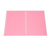 Eminchu A5 Sheet Protector 50Pcs Matte Binding Cover Flexible PP Plastic for Presentation Notebook (Red)