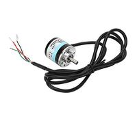 Eminchu ABZ Three-Phase Encoder Solid Shaft High-Speed 3000-6000 Rpm for Office Automation Engineering Silver and Black 1 Unit (400Z)