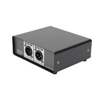 Eminchu Active DI Box, Professional 2 Channel Direct Box, GND Grounding Isolation with Balanced XLR Outputs, Ideal for Stage Guitar, DJ Controller, Live Sound & Studio Recording