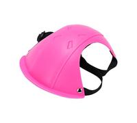 Eminchu Adjustable Dog Helmet With Ear Holes, Sturdy Protective Design for Outdoor Riding, Safe for Large Dogs, ABS Material, 1 Unit (Red)