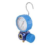 Eminchu Air Conditioning Manometer Reliable Stable Characteristics Gauge, Easy to Read Scale with Visual Mirror, 500psi 35kgf Cm Fit For R12 R502 R22 R410 R134A, Ideal For HVAC Professionals