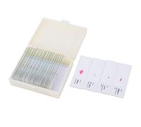 Eminchu Animal Slide Microscope Sample Slides Set with 25 Specimens for Science Education Clear Glass and Materials