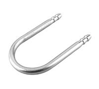 Eminchu Aquarium U Shape Tube, Stainless Steel Fish Shape Pipe with Rustproof Design, for CO2 Diffuser and Air Hose Connection 4mm