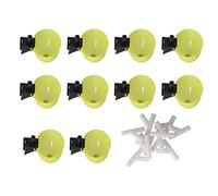 Eminchu Automatic Bird Waterer Large Capacity Premium Poultry Drinking Bowl for Chickens Pigeons Parrots 10 Pack (9.5mm)