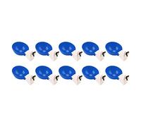 Eminchu Automatic Chicken Waterer Cups for Poultry 10 Pcs Large Capacity Drinking Bowl for Chickens Ducks Geese Made of Safe Plastic (Big Blue Bowl)