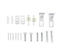 Eminchu Bifold Door Hardware Kit Complete Set for Folding Closet Doors Smooth Operation with Stainless Steel and Nylon Parts