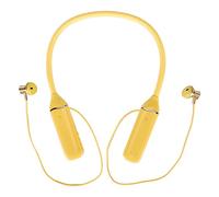 Eminchu Bluetooth Neckband Headphone LED Power Display with Magnetic Earbuds for Sports and Exercise, Ergonomic Design, 500mAh Battery (Yellow)