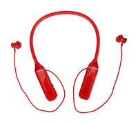 Eminchu Bluetooth Neckband Headphone LED Power Display with Magnetic Earbuds for Sports and Exercise, Ergonomic Design, 500mAh Battery (Red)
