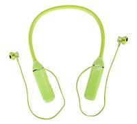Eminchu Bluetooth Neckband Headphone LED Power Display with Magnetic Earbuds for Sports and Exercise, Ergonomic Design, 500mAh Battery (Green)