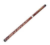 Eminchu C Key Bamboo Flute Gift Kit with Chinese Knot and Flute Box 5 Years Dry Bitter Bamboo for Beginners, Size 26.4 X 1.1in