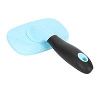 Eminchu Cat Dog Hair Comb 360° Rotating Deshedding Brush for Pet Grooming Tool with Soft Acupuncture Beads, PP Material, 15.2x11.3cm, 1 Unit (Dotted with blue)
