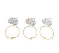 Eminchu Cat Hair Keychain 3 Pcs Cute Transparent Pet Souvenir for Cat Lovers Creative Keepsake Capsule 1.2 X 1.6in
