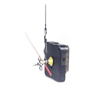 Eminchu Clock Movement Mechanism Replacement Accurate Silent Wall Clock Parts for DIY Crafts ABS Plastic 12mm Shaft Length (Sweep Seconds)