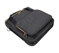 Eminchu Collapsible Record Storage Bag, Record Carrying Bag with Divider & Shoulder Strap, Albums Storage Case for 7in 10in 12in Records, Ideal for Collection & Travel