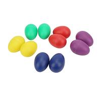 Eminchu Colorful Mini Musical Egg Shakers Rhythm Training for Kids Plastic Material 10pcs Set for Early Education Talent Development