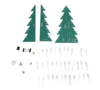 Eminchu Colorful Xmas Tree Electronic Assemble Kit, 3D Practice with 33 Beads LED Flashing Lights, Ideal for Learning, Teaching, Educational & After School Activities, STEM