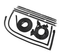 Eminchu Complete Durable Weatherstripping Seals Kit Windproof and for Malibu Lemans 2 Door 1978-1981 Rubber + Metal