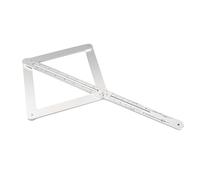Eminchu Corner Angle Finder Adjustable Protractor Tool for Accurate Measurement in Woodworking, Aluminum Alloy Square Angle Finder for Carpenter Silver-short