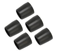 Eminchu Crutch Tips Thick Rubber Non Slip Walk Stick Pad for Safety Walking Stick Features Suitable for All Standard Canes and Folding Canes 5 Pcs (Black)