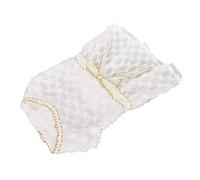Eminchu Cute Princess Dog Dress Breathable Elastic Bow Outfit for Small Pets Parties White (S)