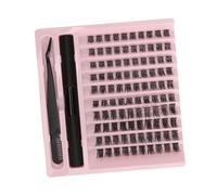 Eminchu D Curl False Eyelashes Thick Clusters for Easy DIY Extensions, Perfect for Travel and Parties - 100 Pieces