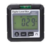 Eminchu Digital Angle Finder 4x90 Degree Range Accurate Level Box with Magnetic Base for Woodworking and Automotive Use (Black White)