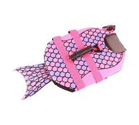 Eminchu Dog Life Jacket Adjustable Safety Vest for Swimming and Boating Premium Material Bright Colors 1 Piece (S)