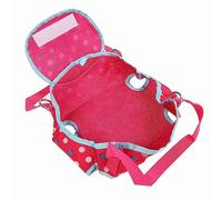 Eminchu Dog Support Harness Portable Breathable Pet Lift Support for Outdoor Travel Rose Color Polyester Fabric 1 X Pet Backpack (S)