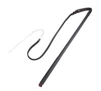 Eminchu Dog Whip Bat for Medium Large Dogs Training, Durable Artificial Cowhide Dog Training Accessory for Schutzhund German Shepherd, Black 37.4in
