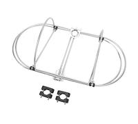 Eminchu Double Bumper Holder for Boat Yacht, 247 Mm Opening | Folding Rail Mount, 304 Stainless Steel, 7/8 Inch 1 Inch Rails, Marine Fender Basket, 373.5 mm Height