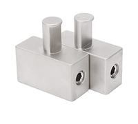 Eminchu Dual 1/0 Gauge Amplifier Input Reducer Plated Aluminum Alloy Easy Install for Car Audio 2pcs