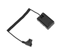 Eminchu Dummy Battery Power Cable Coiled Power Supply with Indicator 120cm for Professional Filmmakers ABS Material