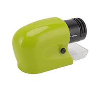 Eminchu Electric Knife Sharpener Efficient High Speed Electric Knife Sharpening Machine Tool for Household Kitchen, ABS Adamas Grinding Wheel, White 5.3x3.1x1.7in