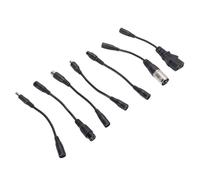 Eminchu Electric Scooter Charger Conversion Cables Set, DC5.5x2.1mm to DC8.0x1.6mm Adapters, XLR M12 Adapters with Plug and Play, Ideal for Scooters, Hoverboards & Electric Bikes