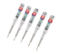 Eminchu Electrical Tester Pen Bright Multi Functional Device for Household Use Easy Carry ABS 5 Pcs