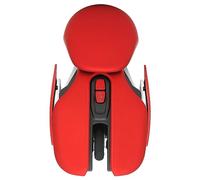 Eminchu Ergonomic Wireless Mouse Adjustable DPI Long Battery Life for Gaming and Work Aluminum and ABS Material (Red)
