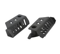 Eminchu Exterior Hinge Folding Foot Pegs, Durable Black Steel Replacement for Comfortable Foot Rest On Fit for Ford Bronco 2 4 Door 2021-2022, Anti-Skid Design for Muddy Conditions
