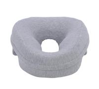 Eminchu Face Down Pillow Memory Foam Soft Ergonomic Support for Relaxation At Home Beauty Spa 30cm X 13cm (Light Gray)
